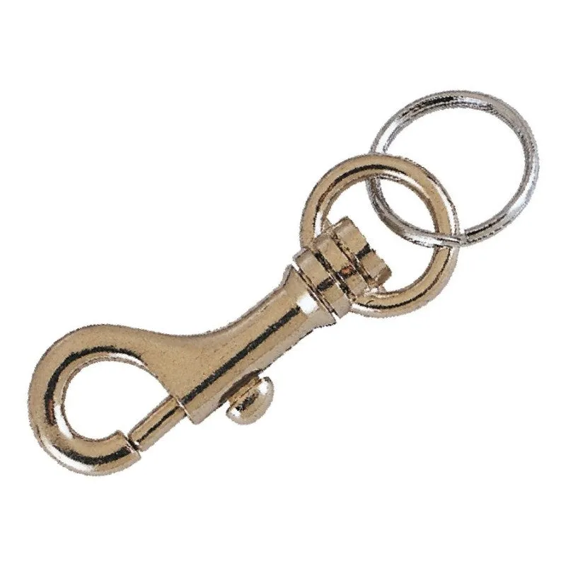 Vulcan EH97058 Key Ring, Key Ring Ring, 1-1/8 in Dia Ring, Steel Case, Nickel plated (Pack of 80)