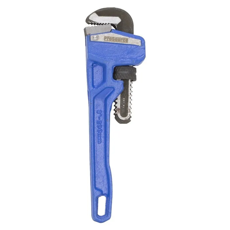 Vulcan JL40108 Pipe Wrench, 19 mm Jaw, 8 in L, Serrated Jaw, Die-Cast Carbon Steel, Powder-Coated, Heavy-Duty Handle