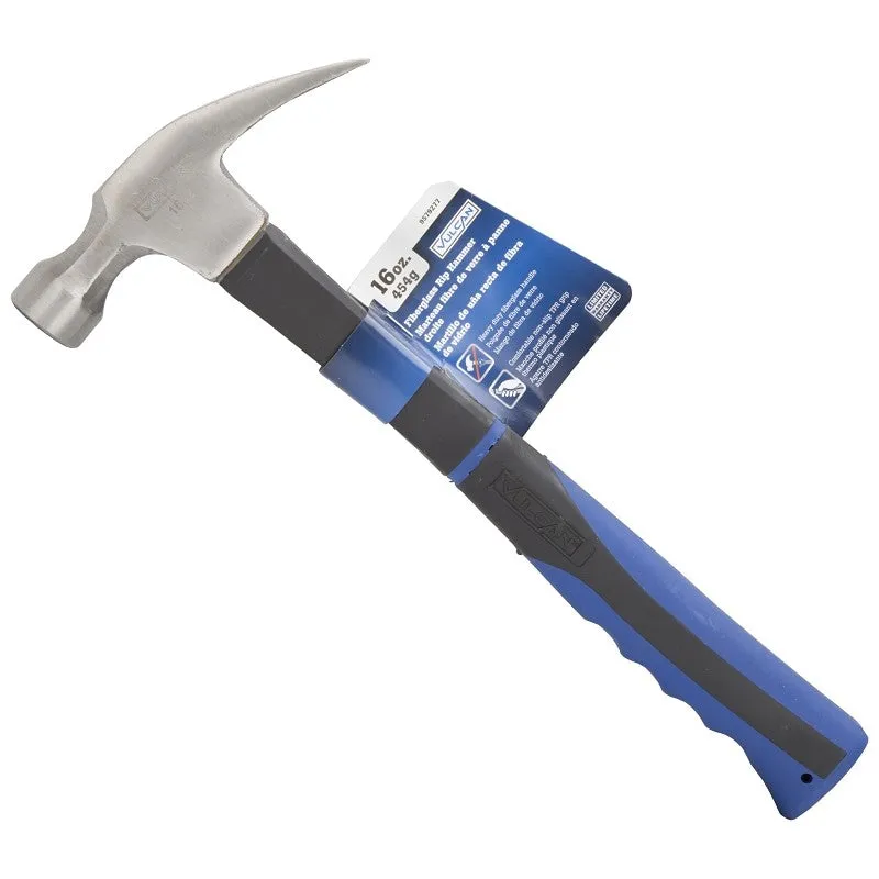 Vulcan JL60315 Hammer, 16 oz Head, Rip, Claw Head, CS Head, 12-7/8 in OAL