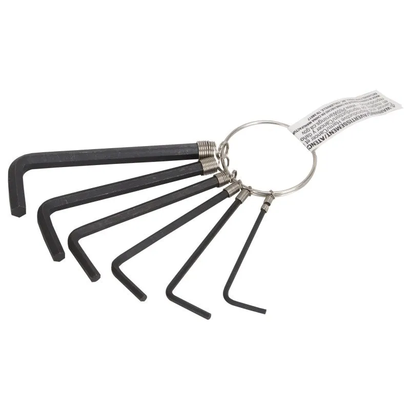 Vulcan JLW0426-3 Hex Key Set SAE, 6-Piece, Carbon Steel, Black Oxide, Black, Specifications: SAE Measurement (Pack of 40)