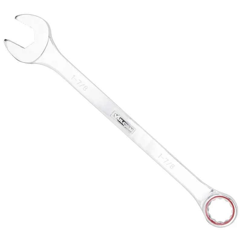 Vulcan MT1-7/8 Combination Wrench, SAE, 1-7/8 in Head, Chrome Vanadium Steel