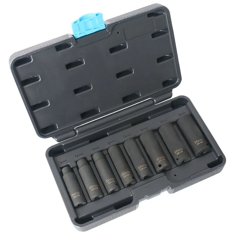 Vulcan MTI8-M Socket Set, Chrome Molybdenum Steel, Tempered Phosphate