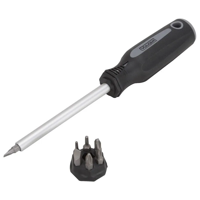 Vulcan SDZ-0319 Driver Telescoping Set, Slotted: 3/16 in, 1/4 in, Phillips: #1, #2, #3, Star: T10, T15 Drive, 9 in OAL