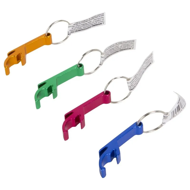 Vulcan SZ007-1 Key Ring, Key Ring Ring, 7/8 in Dia Ring, Aluminum Case, Blue/Gold/Green/Pink (Pack of 120)