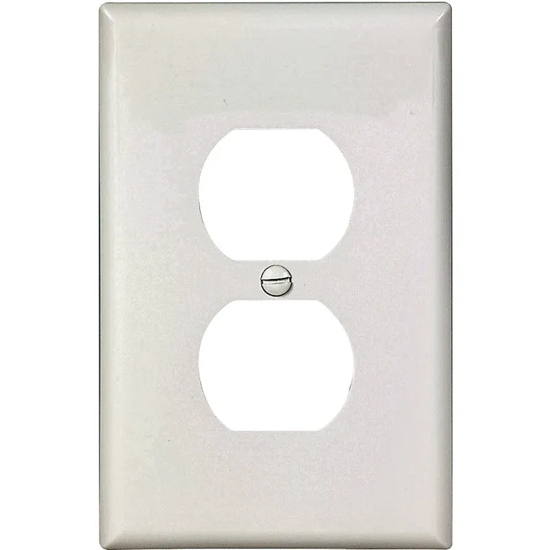 WALL PLATE 1GNG DPLX RECPT WHT (Pack of 25)