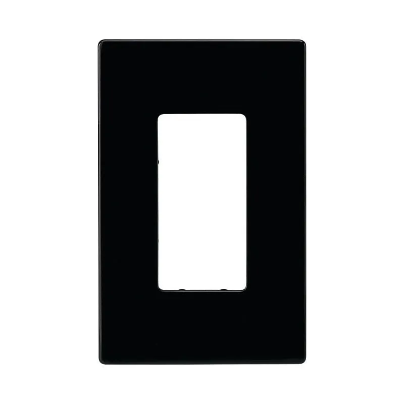 WALLPLATE SCREWLESS BLACK DECO (Pack of 20)
