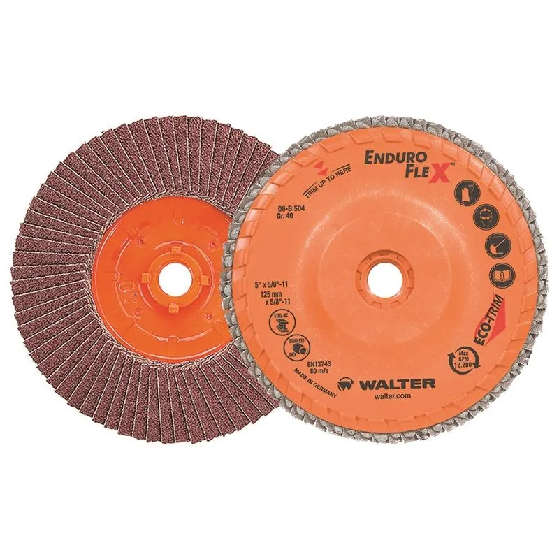 WALTER 06B504 ENDURO-FLEX Blending Disc 5in GR40 SPIN-ON