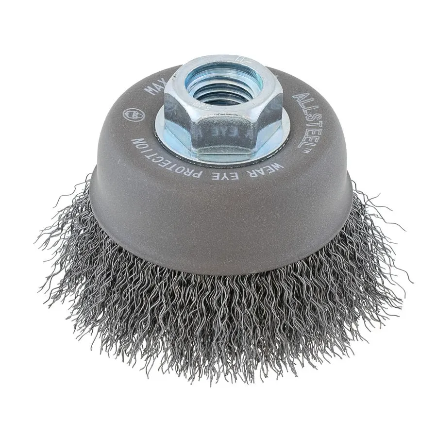 WALTER 13W301 ALLSTEEL 3″ 5/8-11 CRIMPED CUP BRUSH