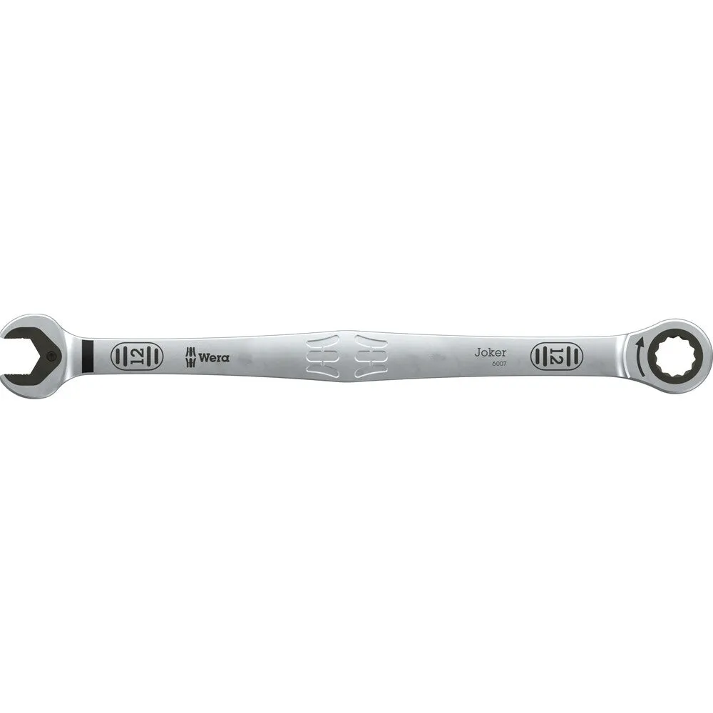 WERA 05020356001 6007 JOKER SB RING RATCHET SPANNER, LONG DESIGN, 12 X 245 MM