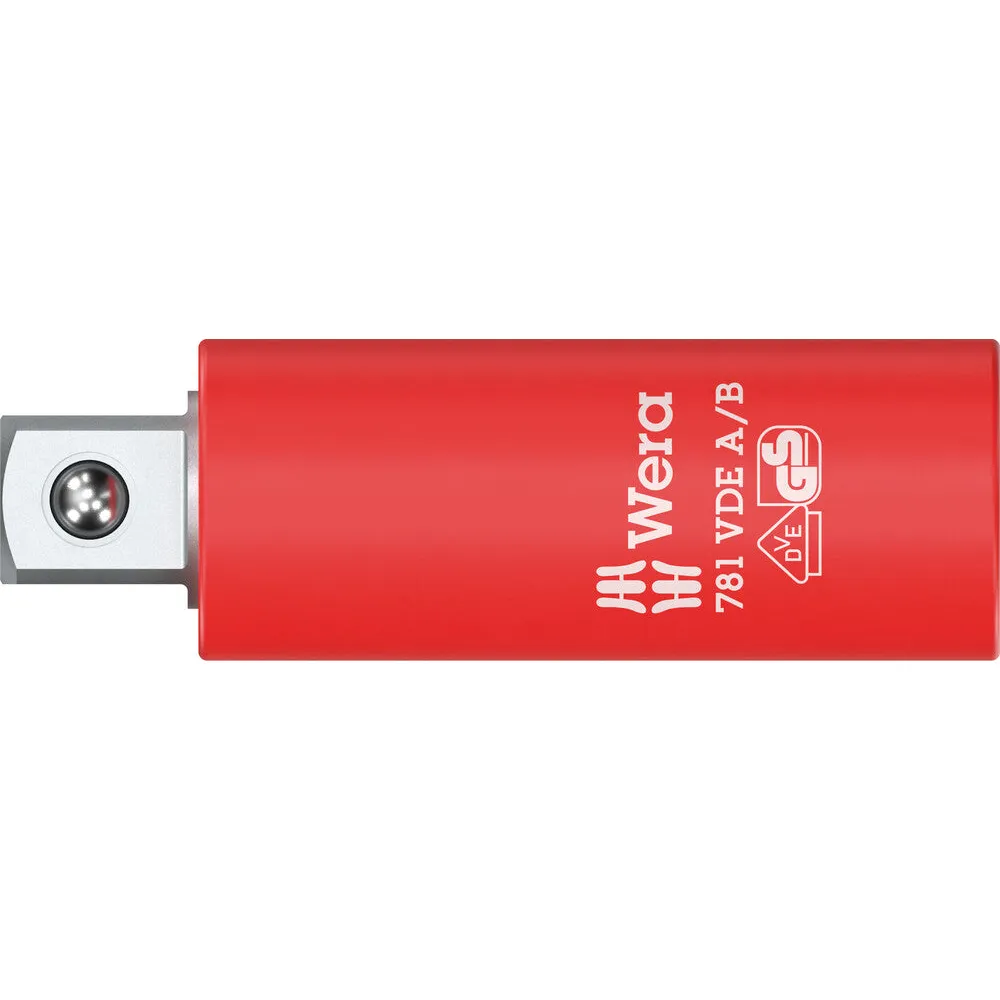 WERA 05024690001 781 A/B VDE connector, insulated, 1/4″ | 781 A/B VDE x 3/8 x 56 mm x 1/4