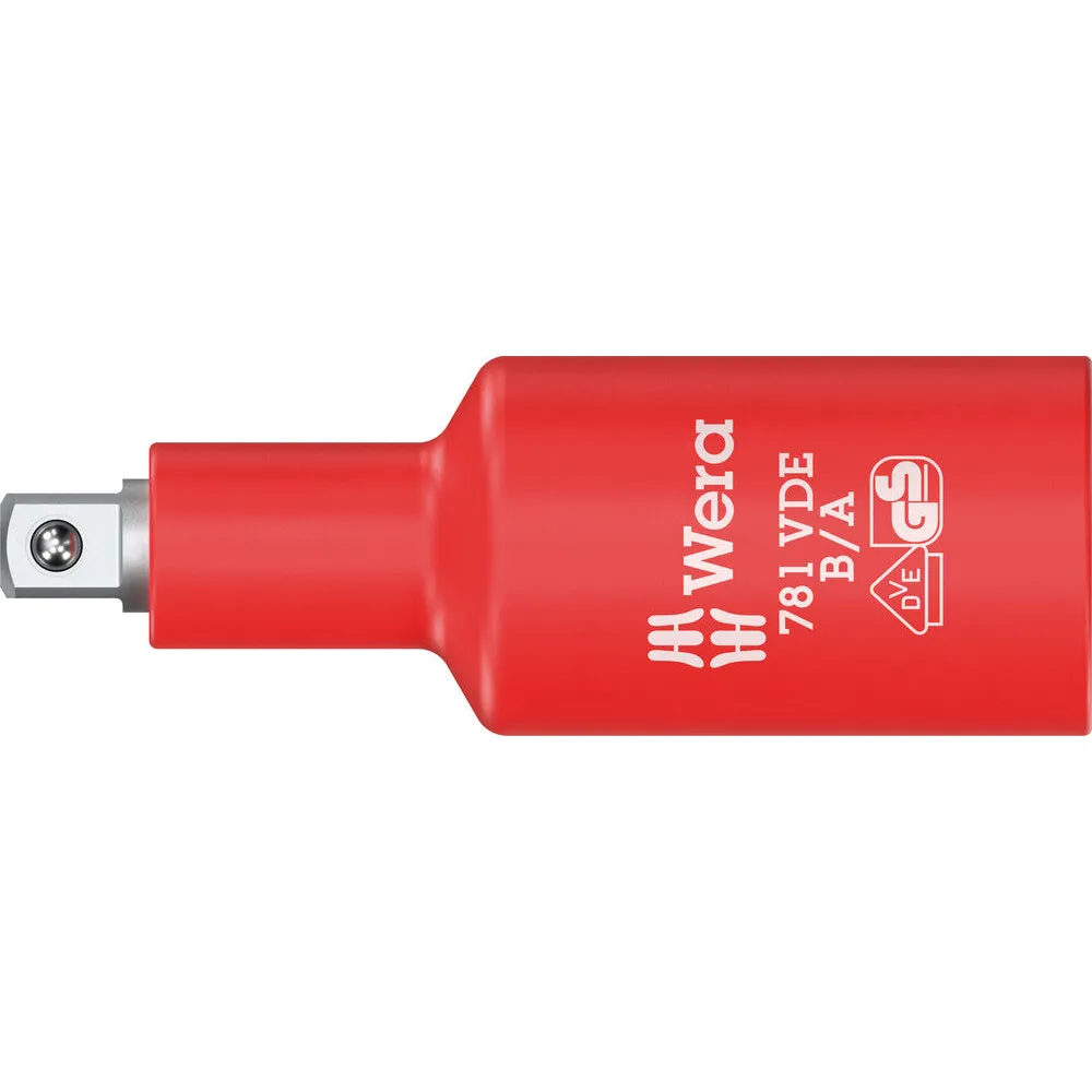 WERA 05024692001 781 B/A VDE CONNECTOR, INSULATED, 3/8″, 781 B/A X 1/4 X 66 MM X 3/8″