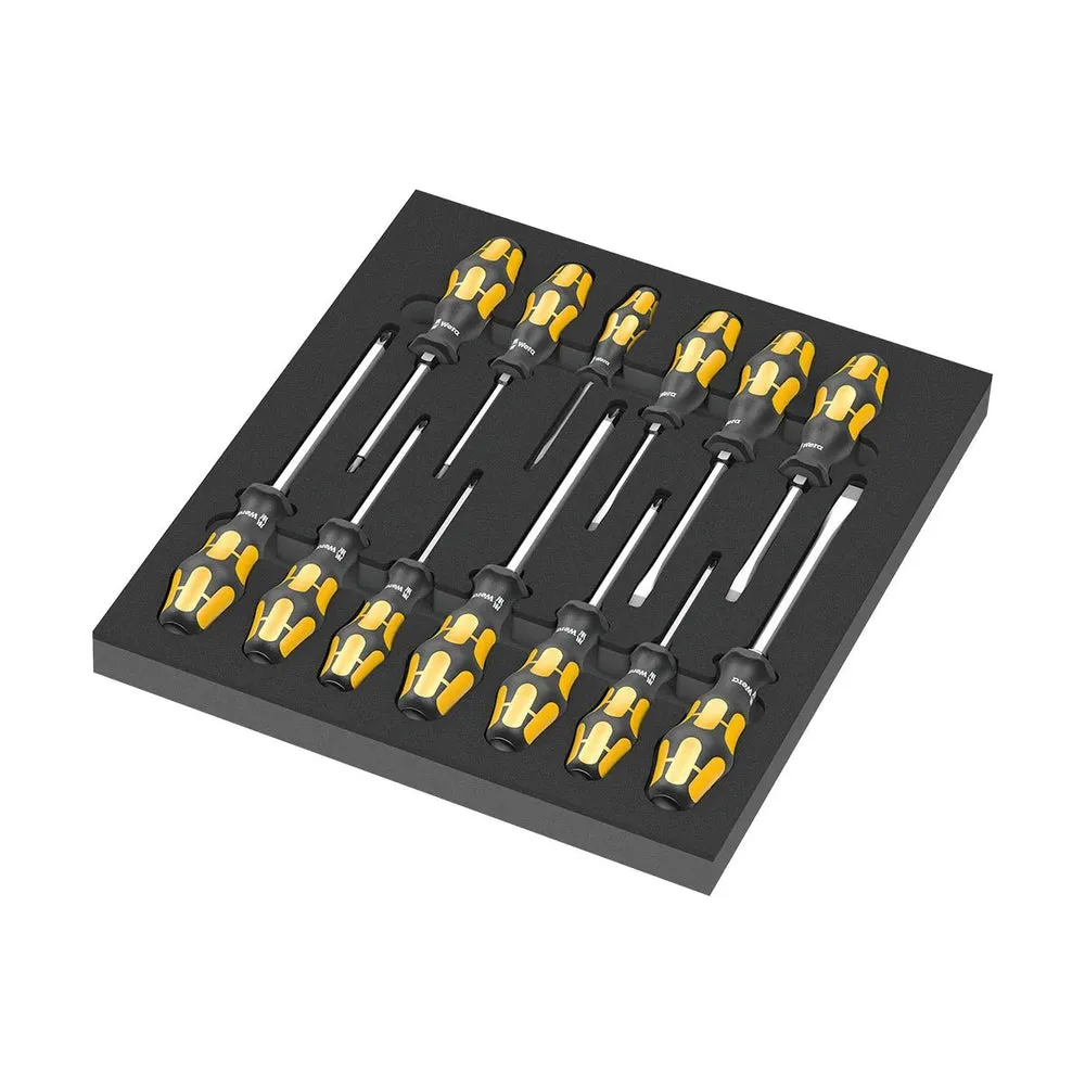 WERA 9714 Foam insert screwdriver set 1, 13 pieces