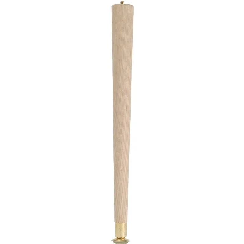 Waddell 2528 Table Leg, 27-1/2 in H, Hardwood, Smooth Sanded