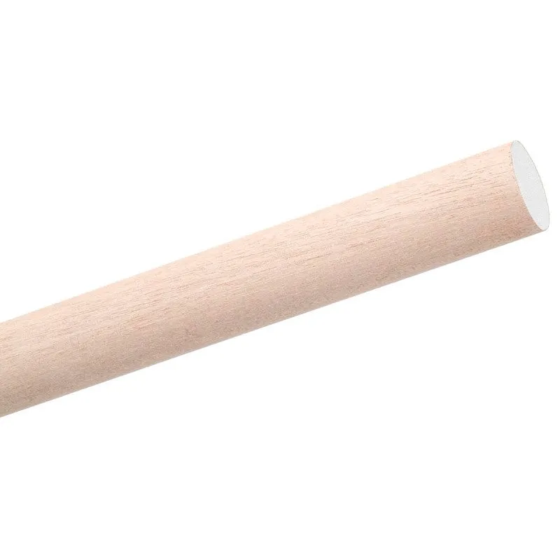 Waddell 6308UB Dowel Rod, Round, 1/2 in Dia, 36 in L, Hardwood (Pack of 20)