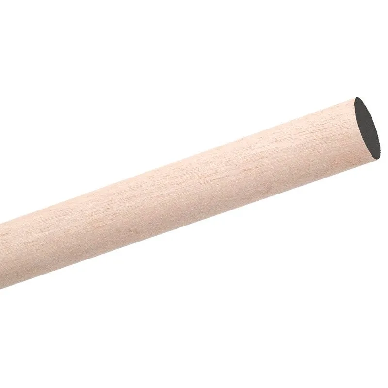 Waddell 6402UB Dowel Rod, 1/8 in Dia, 48 in L, Aspen Wood (Pack of 25)