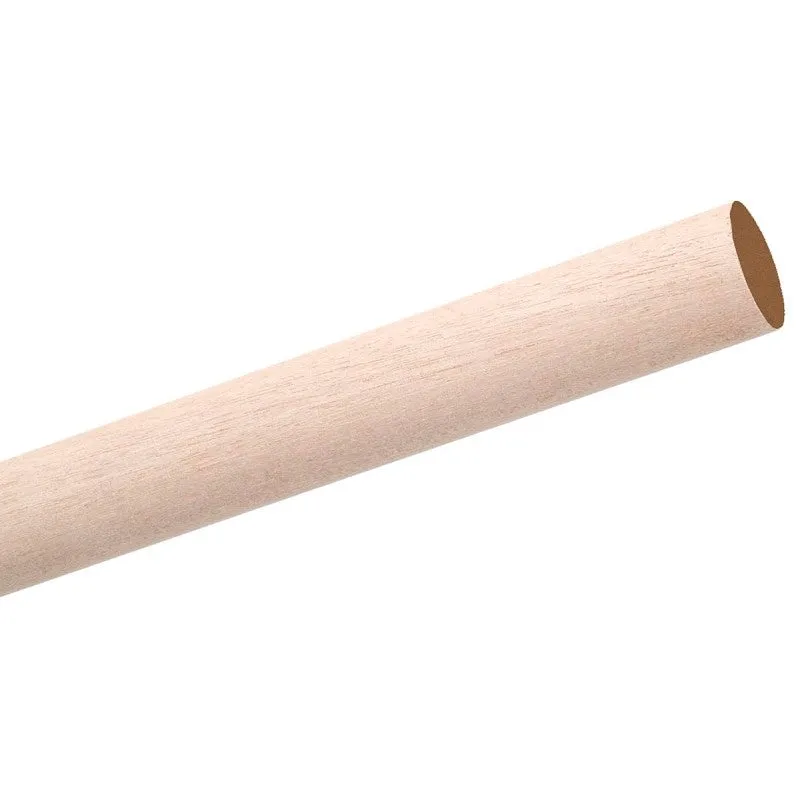 Waddell 6410UB Dowel Rod, 5/8 in Dia, 48 in L, Aspen Wood (Pack of 15)