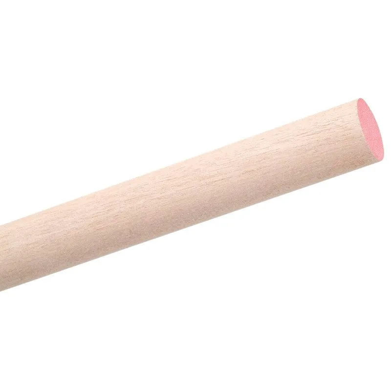 Waddell 6418UB Dowel Rod, 1-1/8 in Dia, 48 in L, Aspen Wood, Pink (Pack of 4)