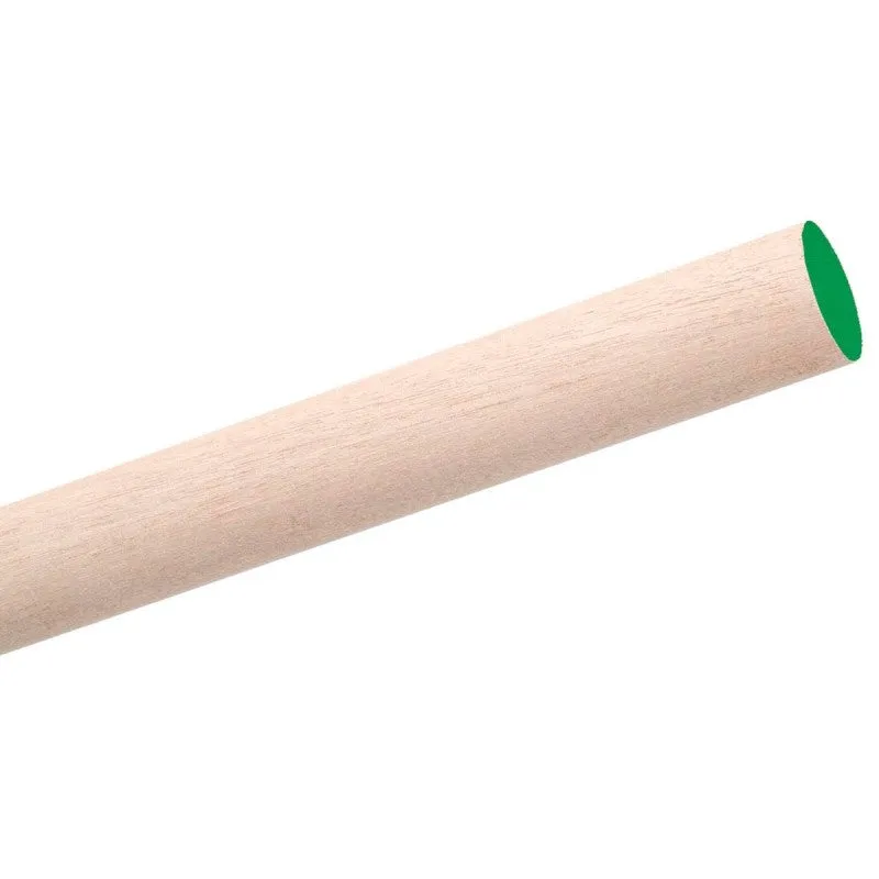Waddell 6604UB Dowel Rod, 1/4 in Dia, 36 in L, Birchwood (Pack of 25)