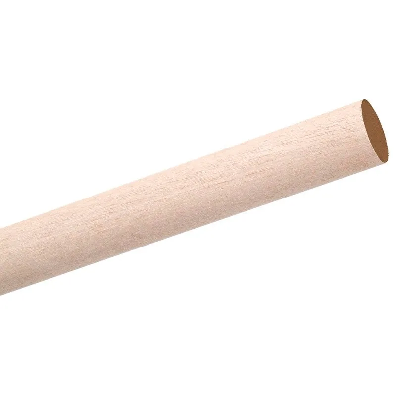 Waddell 6710UB Dowel Rod, 5/8 in Dia, 48 in L, Birchwood (Pack of 15)