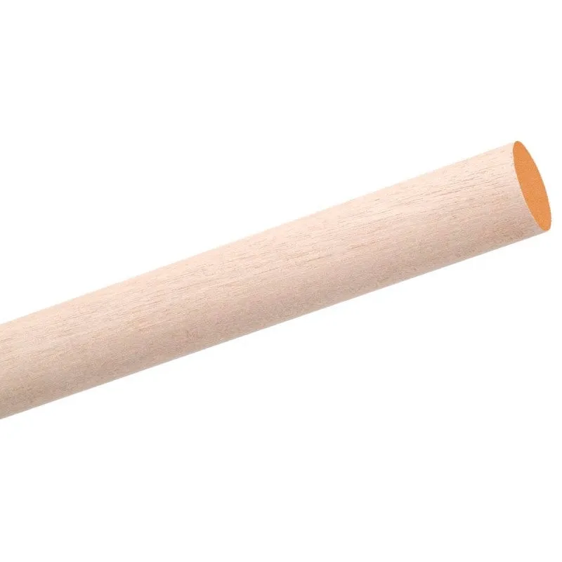 Waddell 6716UB Dowel Rod, 1 in Dia, 48 in L, Birchwood (Pack of 6)