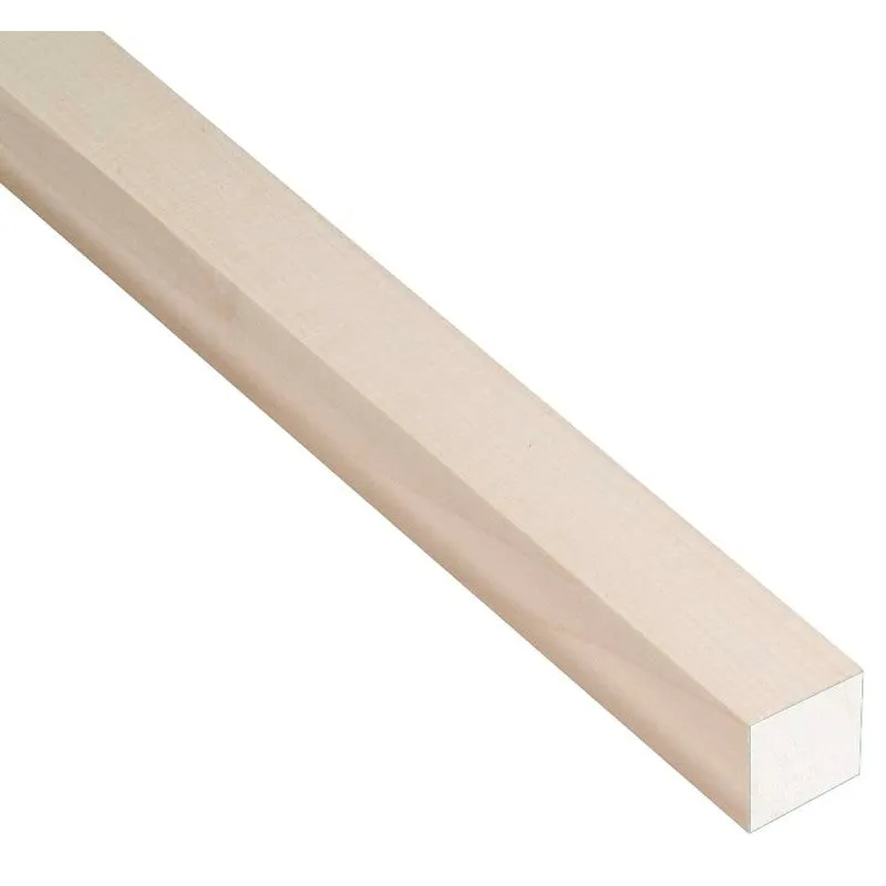 Waddell 8306UB Dowel Rod, Square, 3/8 in Dia, 36 in L, Hardwood (Pack of 25)