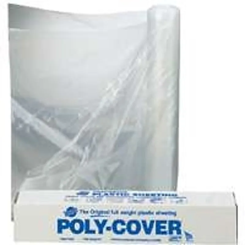 Warp’s 1.5X84-C Poly Film, 200 ft L, 8.3 ft W, Clear