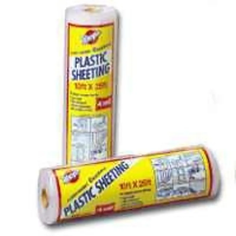 Warp’s 4CH-1050 Poly Film, 50 ft L, 10 ft W, Clear (Pack of 4)