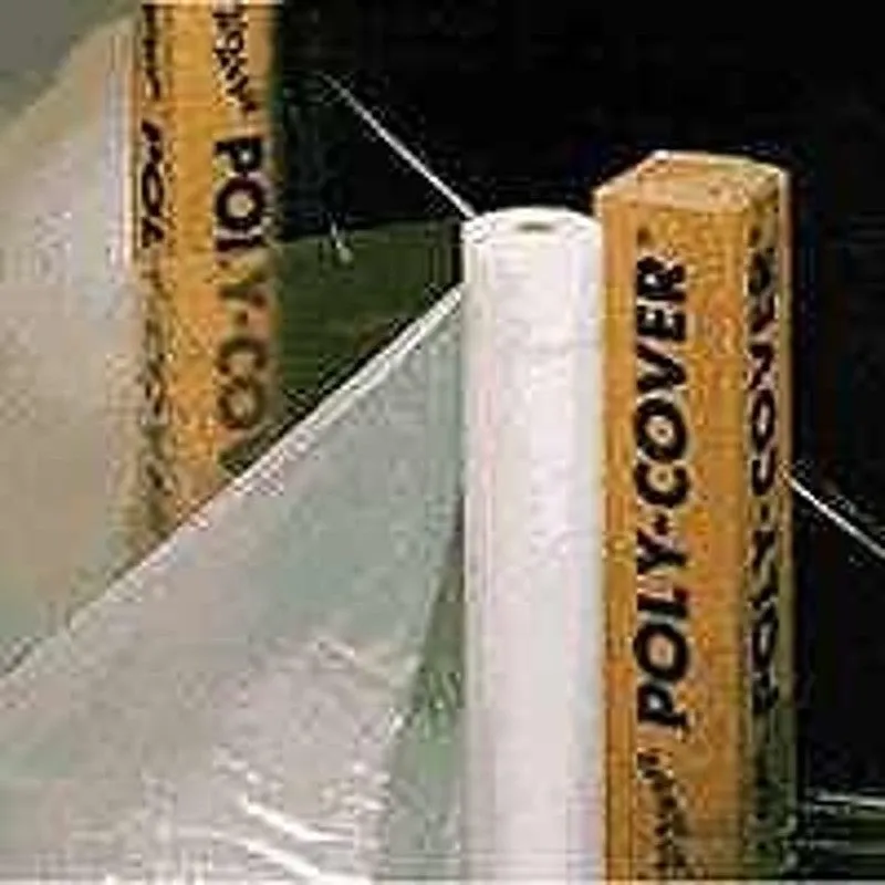 Warp’s 6CH15 Poly Film, 6 mil Thick, 25 ft L, 15 ft W, Clear (Pack of 4)