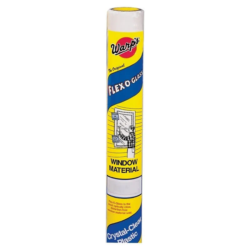 Warp’s Flex-O-Glass Series NFG-4850 Window Film, 50 yd L, 48 in W, 4 Thick Material, Plastic