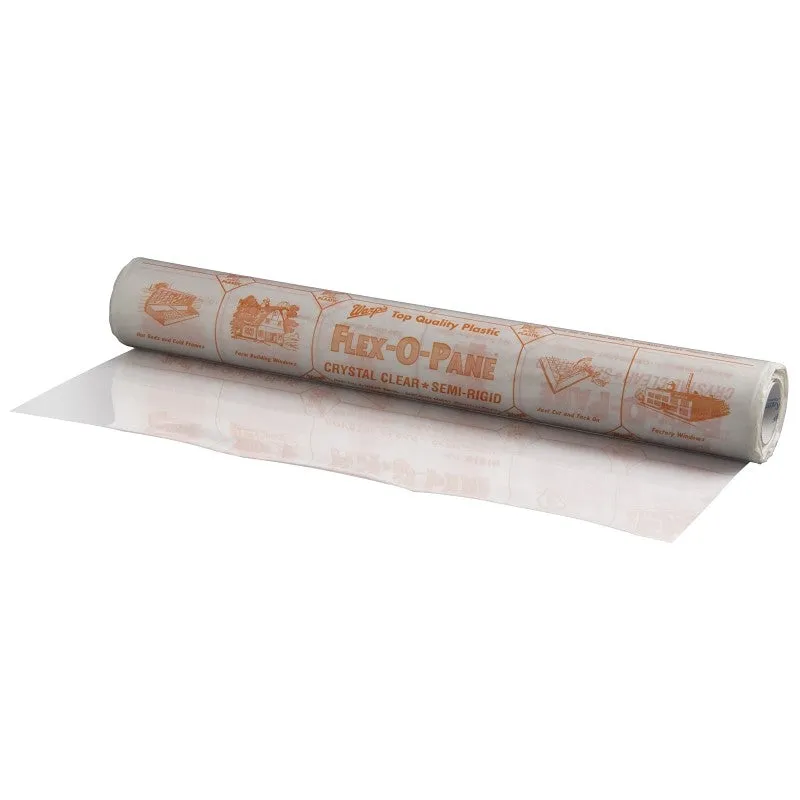 Warp’s Flex-O-Pane Series 10FP-3625 Window Film, 25 yd L, 36 in W, 10 Thick Material, Plastic, Clear