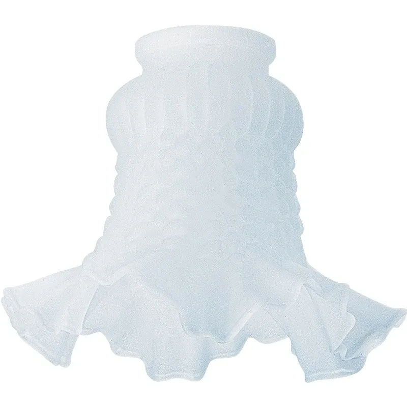Westinghouse 8124200 Light Shade, Bell, Globe, Floral, Glass, White (Pack of 6)