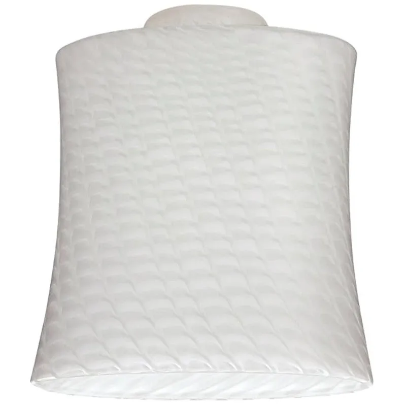 Westinghouse 8141200 Light Shade, Slightly Flared, Glass, White