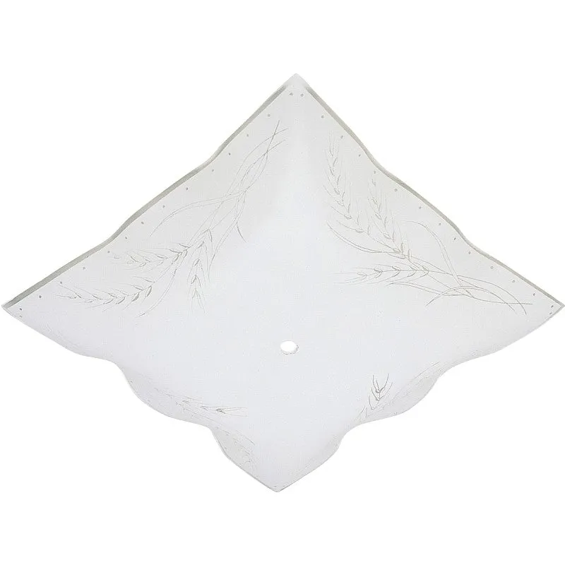 Westinghouse 8180000 Light Diffuser, 1-1/2 in H, Square, Glass, White (Pack of 10)
