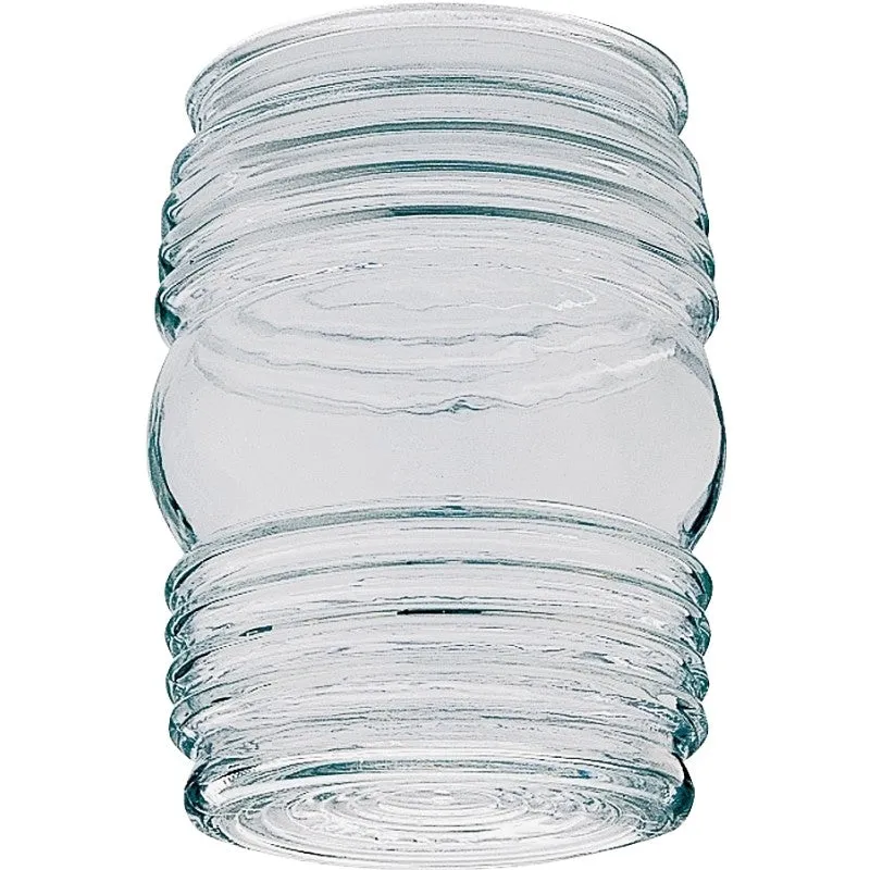 Westinghouse 8561700 Light Shade, 3-5/8 in Dia, Jelly Jar, Glass, Clear (Pack of 6)
