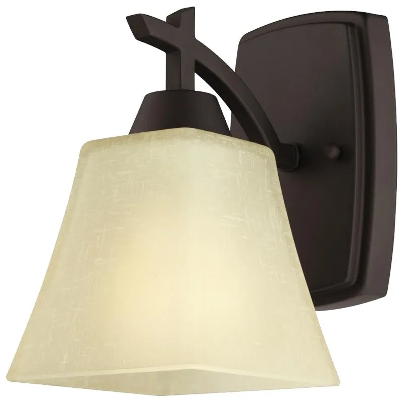 Westinghouse Midori Series 63073 Indoor Wall Fixture, 1-Lamp, Oil-Rubbed Bronze Fixture