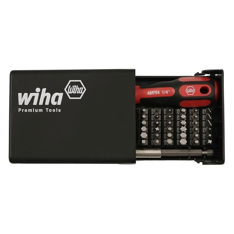 Wiha Bits Collector Torx/Slotted/Phillips/Square/Hex 38 Piece Set
