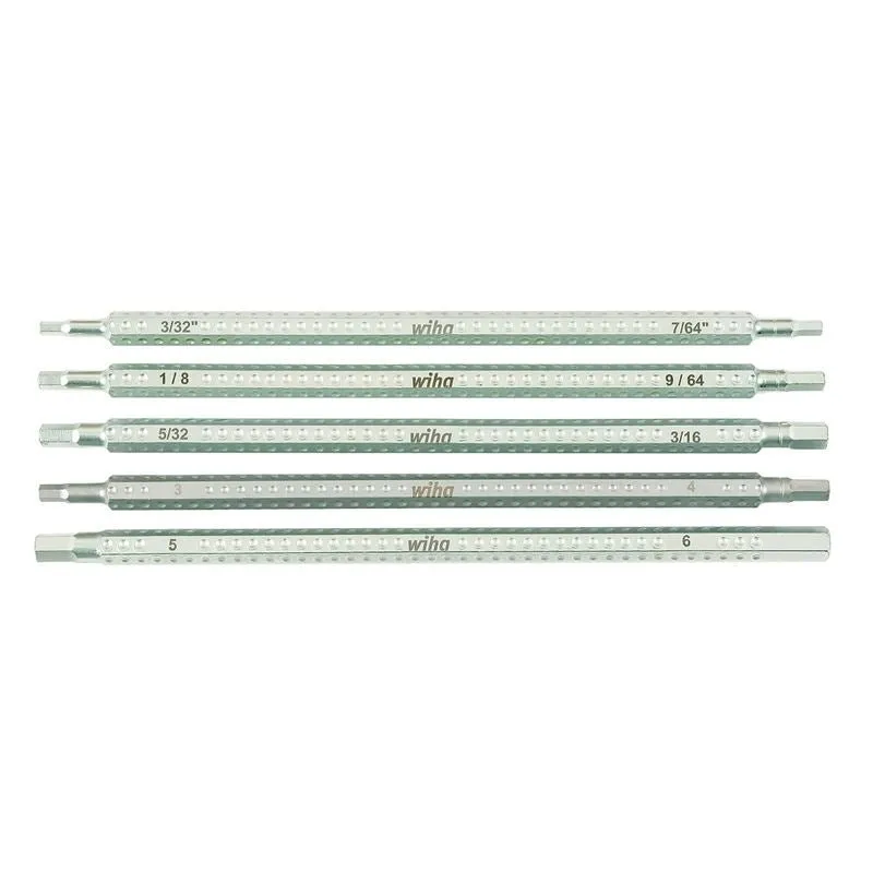 Wiha Drive-Loc VI Hex Inch and Metric 5 Blade Set