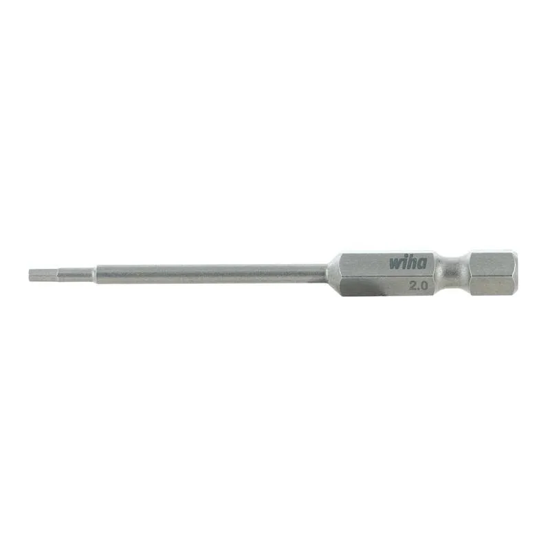 wiha hex metric power bit 20 x 70mm pack of 10 bits