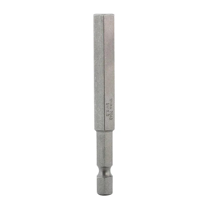Wiha Hex Metric Power Bit 8.0 x 70mm Pack of 10 Bits