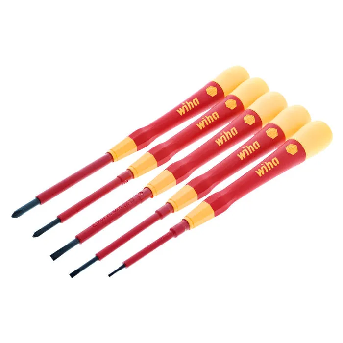 Wiha Insulated PicoFinish Slotted/Phillips 5 Piece Set