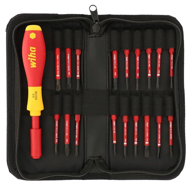 wiha insulated slimline blade 19 piece set