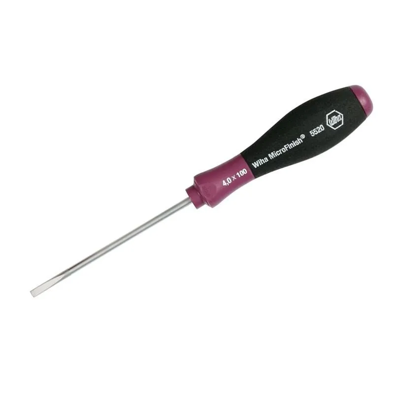 Wiha MicroFinish Slotted Driver 8.0 x 150mm