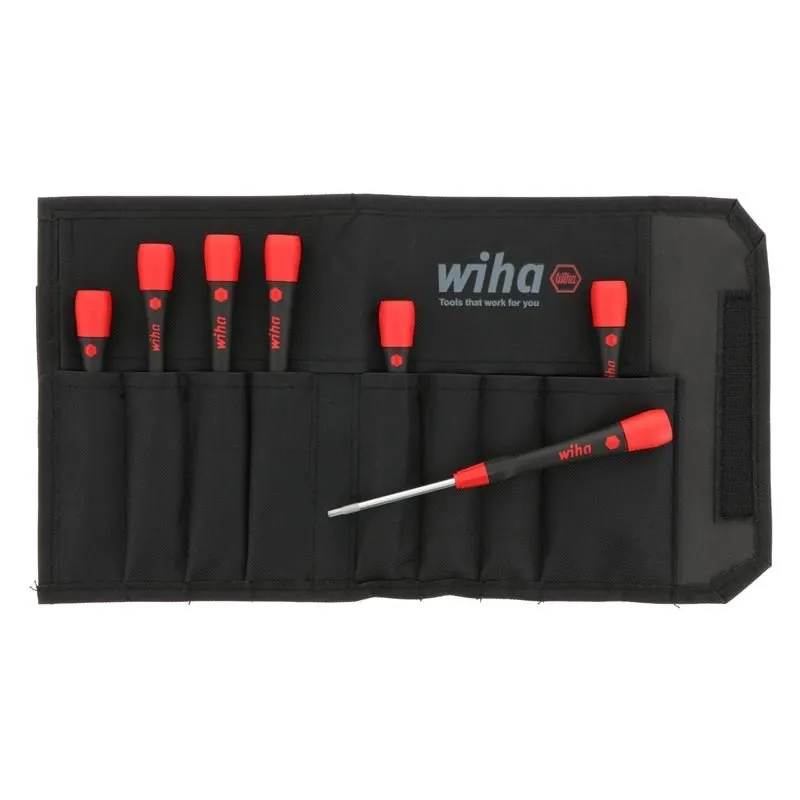 Wiha PicoFinish Precision Hex Metric Driver 7 Piece Set in Canvas Pouch