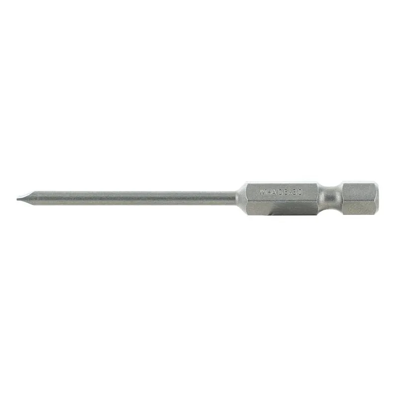 Wiha Slotted Power Bit 3.0 x 70mm Pack of 10 Bits