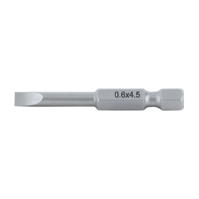 Wiha Slotted Power Bit 4.5 x 50mm Pack of 10 Bits
