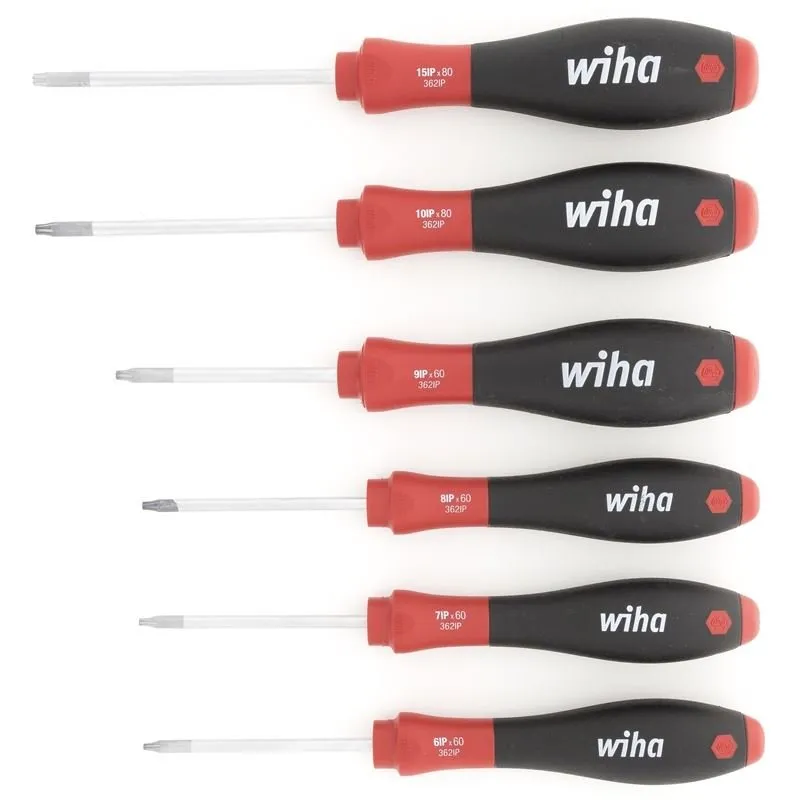 Wiha SoftFinish TorxPlus Screwdriver 6 Piece Set IP6-IP15
