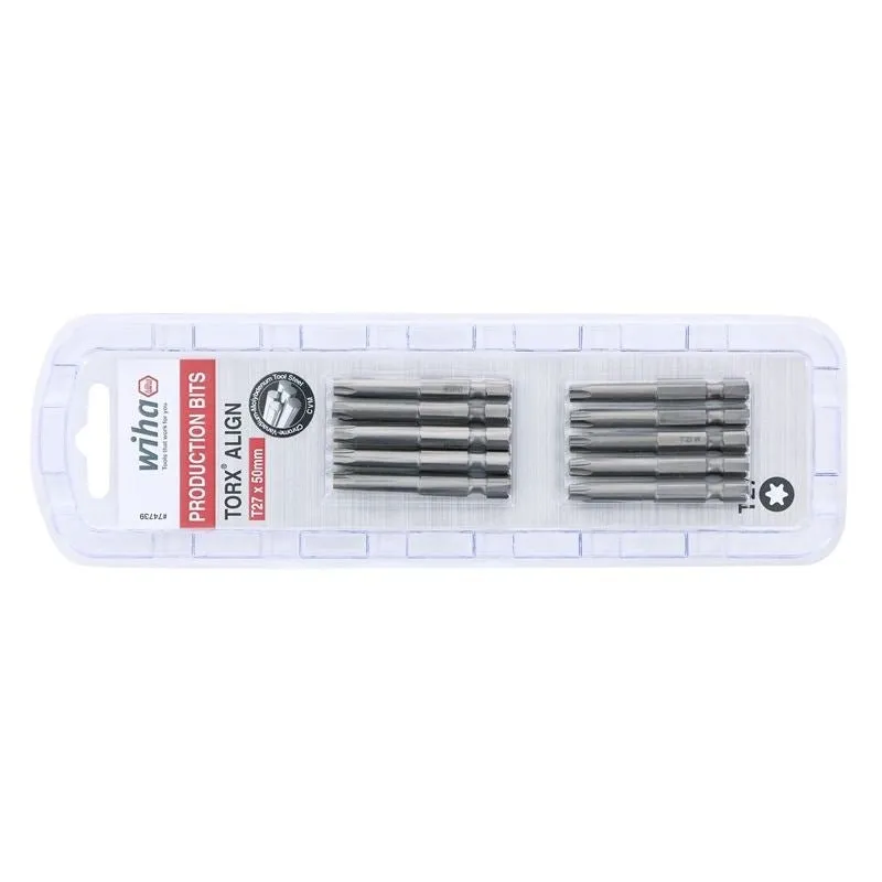 Wiha Torx Align Power Bit T27 x 50mm Pack of 10 Bits