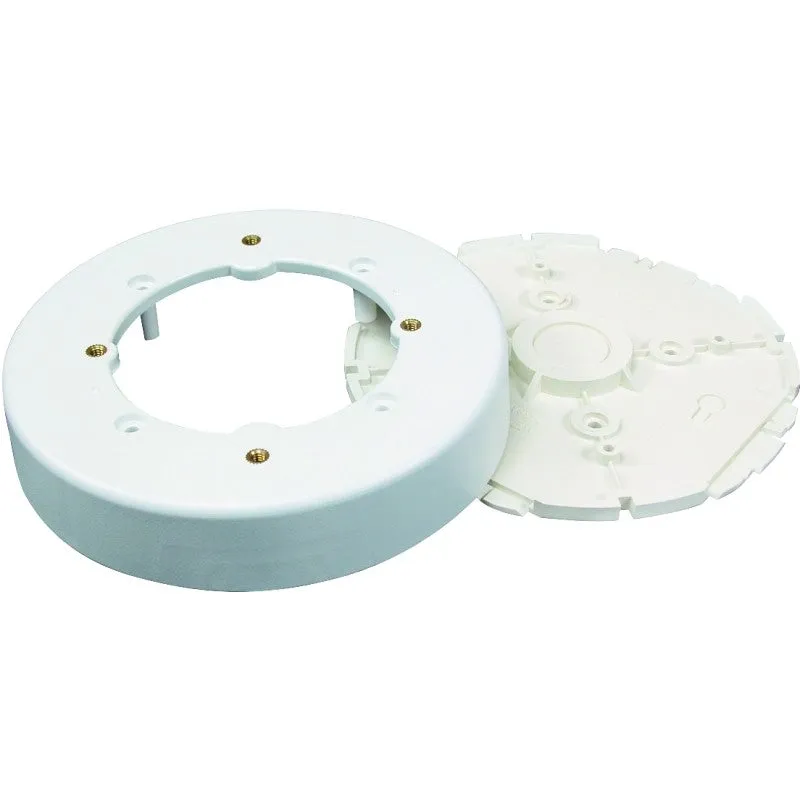 Wiremold NMW NMW4 Fixture Box, 4 in D, 1 -Gang, Plastic, White