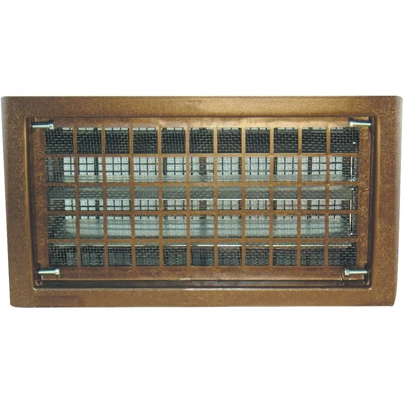 Witten Vent 315CBR Foundation Vent, 62 sq-in Net Free Ventilating Area, Mesh Grill, Thermoplastic, Brown