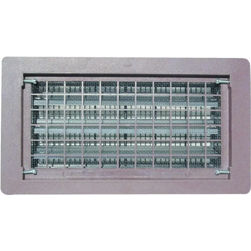 Witten Vent B-E BROWN MB Foundation Vent, 65 sq-in Net Free Ventilating Area, Mesh Grill, Thermoplastic, Brown